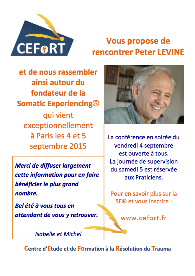 Rencontre exceptionnelle avec Peter Levine