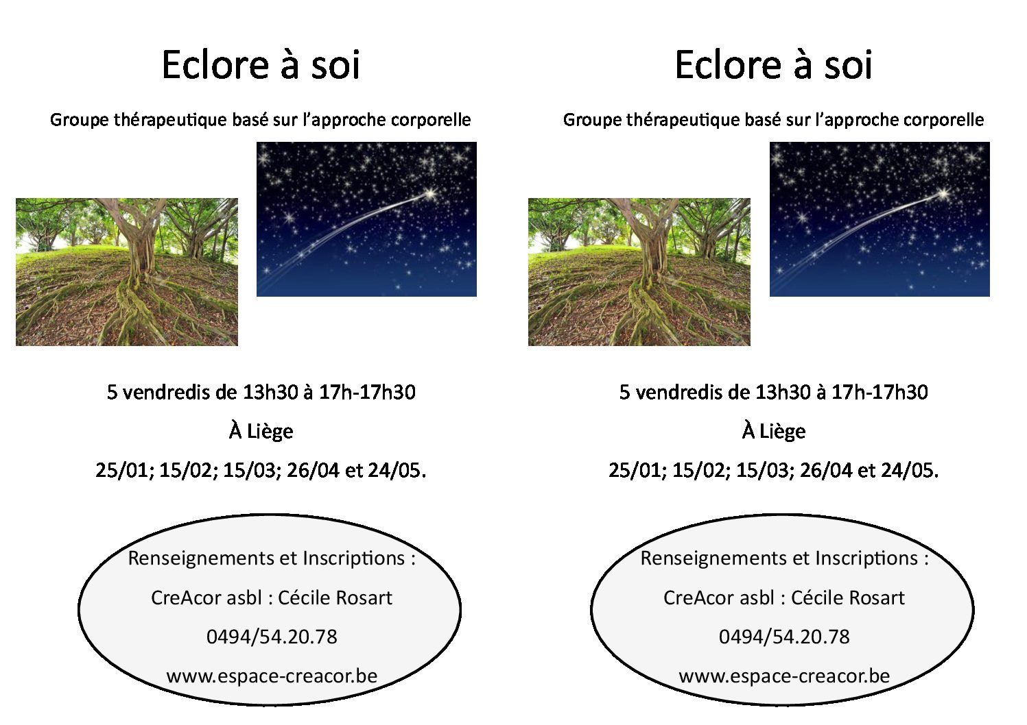 Éclore à Soi – Groupe thérapeutique basé sur l’approche corporelle