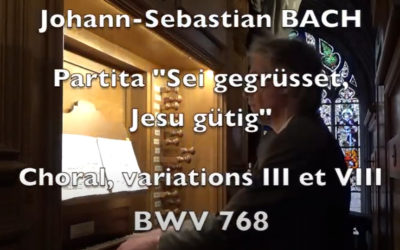 Arnaud Van de Cauter – JS BACH BWV 768 Sei gegrüsset Jesu güttig